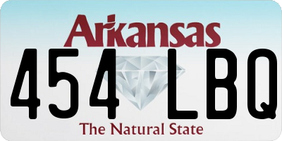 AR license plate 454LBQ