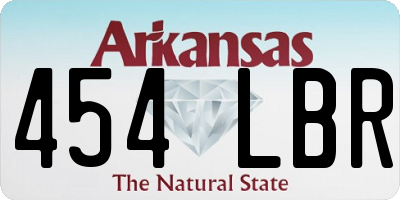 AR license plate 454LBR