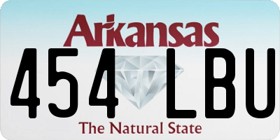 AR license plate 454LBU