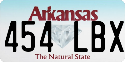 AR license plate 454LBX