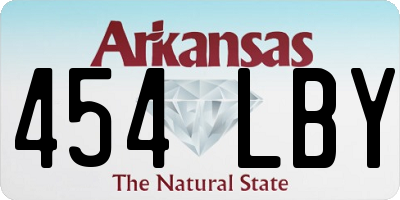 AR license plate 454LBY