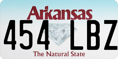 AR license plate 454LBZ