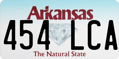 AR license plate 454LCA