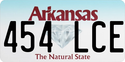 AR license plate 454LCE