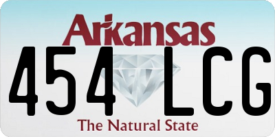 AR license plate 454LCG
