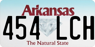 AR license plate 454LCH