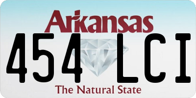 AR license plate 454LCI