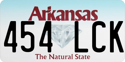 AR license plate 454LCK