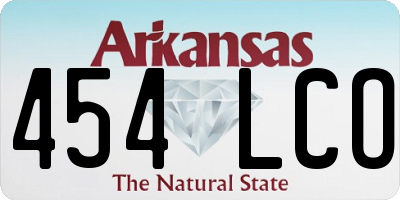 AR license plate 454LCO