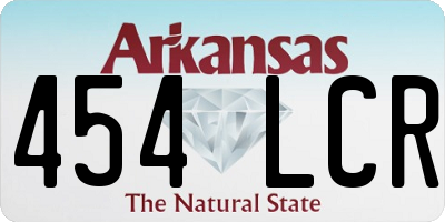 AR license plate 454LCR