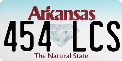 AR license plate 454LCS