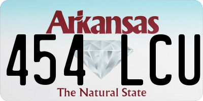 AR license plate 454LCU