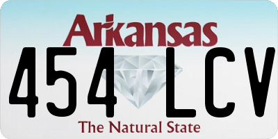 AR license plate 454LCV