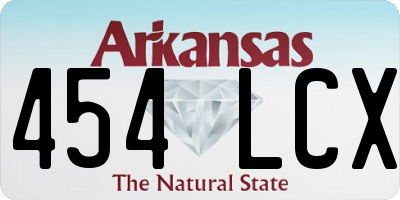 AR license plate 454LCX