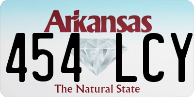 AR license plate 454LCY