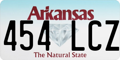 AR license plate 454LCZ