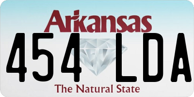 AR license plate 454LDA