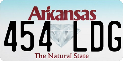 AR license plate 454LDG