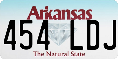 AR license plate 454LDJ