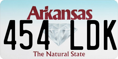 AR license plate 454LDK