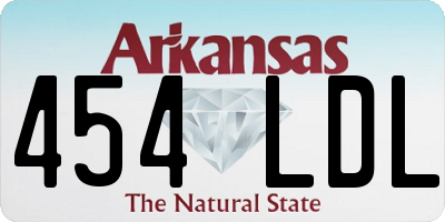 AR license plate 454LDL