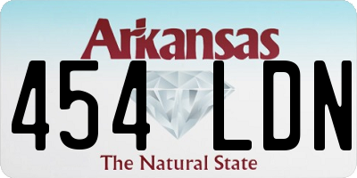 AR license plate 454LDN