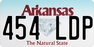 AR license plate 454LDP