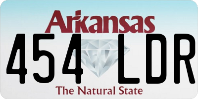 AR license plate 454LDR