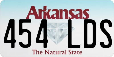 AR license plate 454LDS