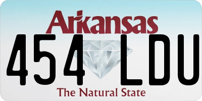 AR license plate 454LDU