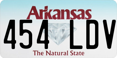 AR license plate 454LDV