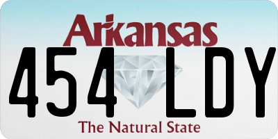 AR license plate 454LDY