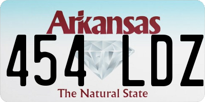 AR license plate 454LDZ