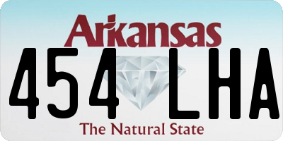 AR license plate 454LHA