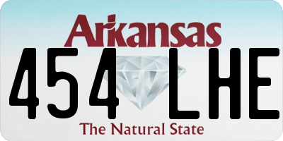 AR license plate 454LHE
