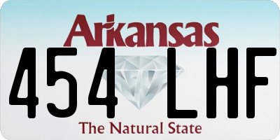 AR license plate 454LHF
