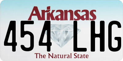 AR license plate 454LHG