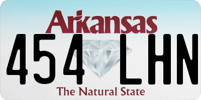 AR license plate 454LHN