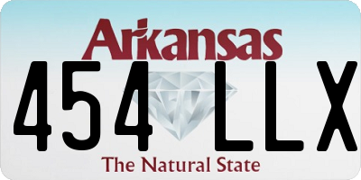 AR license plate 454LLX