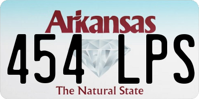 AR license plate 454LPS