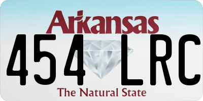 AR license plate 454LRC