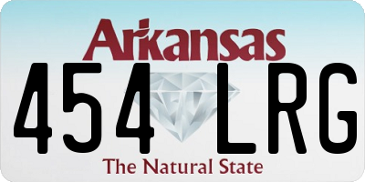 AR license plate 454LRG