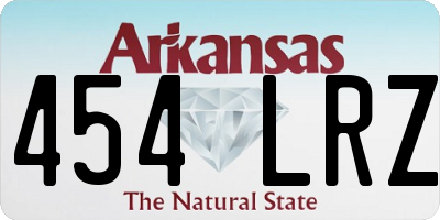 AR license plate 454LRZ