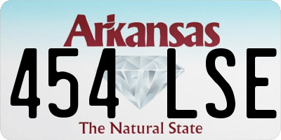 AR license plate 454LSE