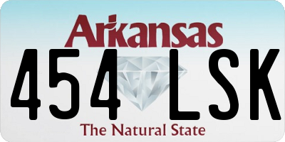 AR license plate 454LSK