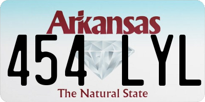 AR license plate 454LYL