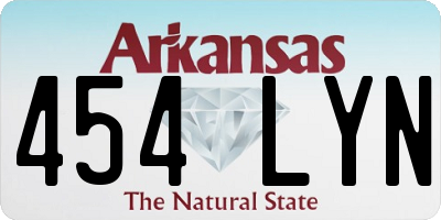 AR license plate 454LYN