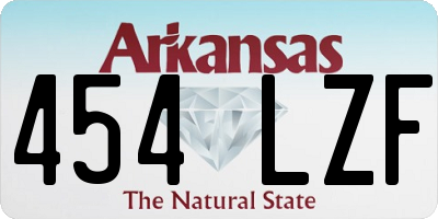 AR license plate 454LZF