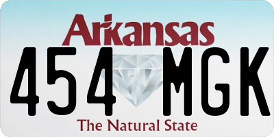 AR license plate 454MGK
