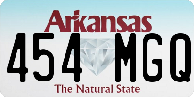 AR license plate 454MGQ